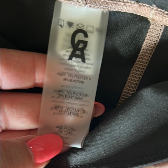 Good American Pink and Brown Leggings with Animal Print - Picture 3 of 10